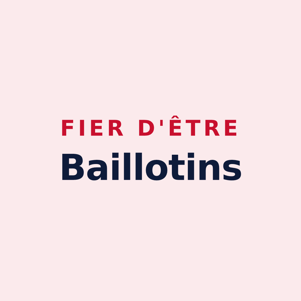 Magnet « Fier d'être Baillotins » — design pour Bailleul