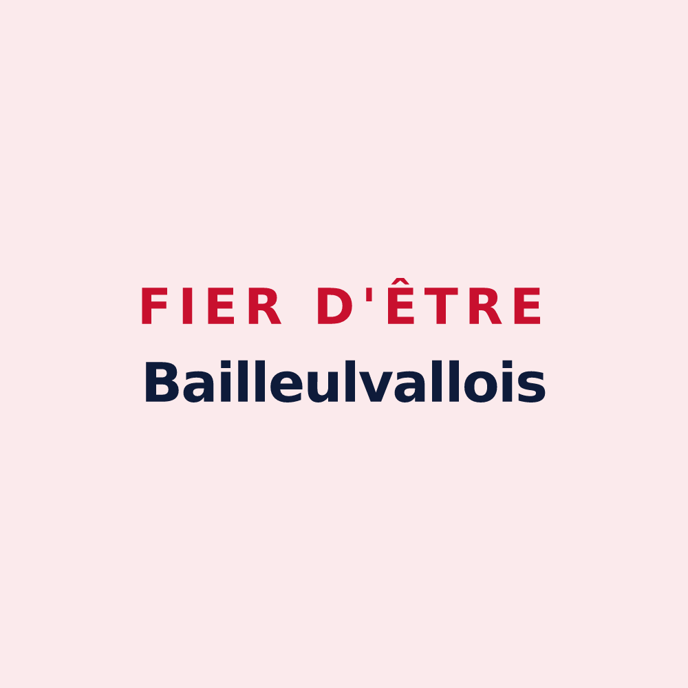 Magnet « Fier d'être Bailleulvallois » — design pour Bailleulval