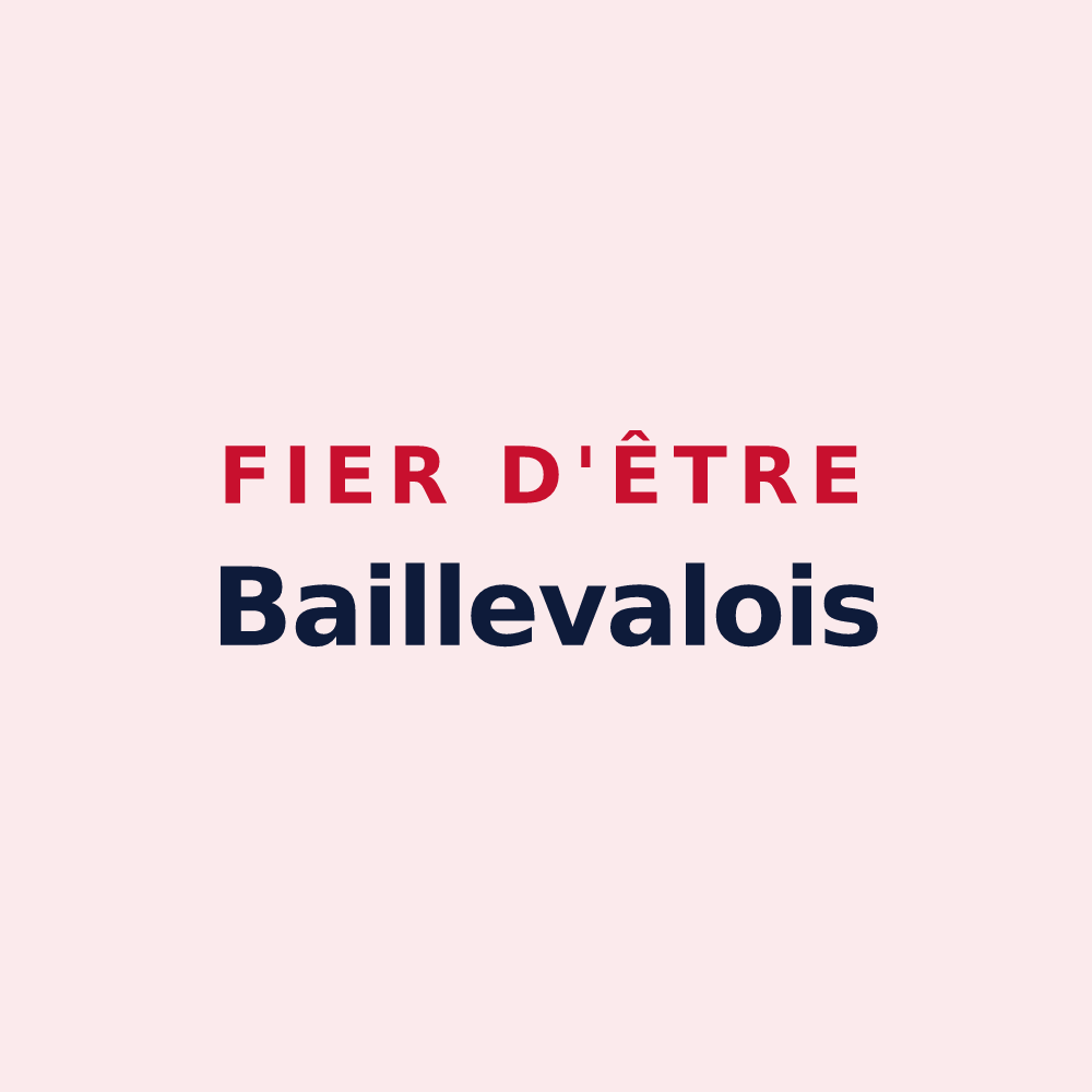 Magnet « Fier d'être Baillevalois » — design pour Bailleval