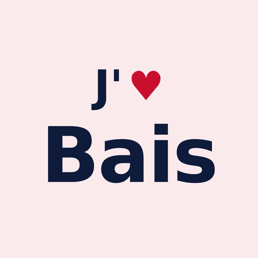 Magnet personnalisé Bais — design J'aime Bais