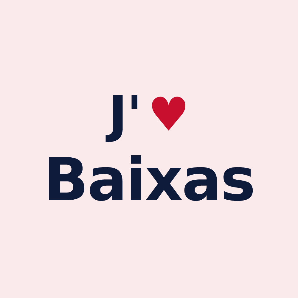 Magnet personnalisé Baixas — design J'aime Baixas