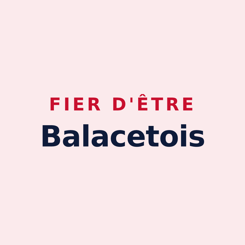 Magnet « Fier d'être Balacetois » — design pour Balacet