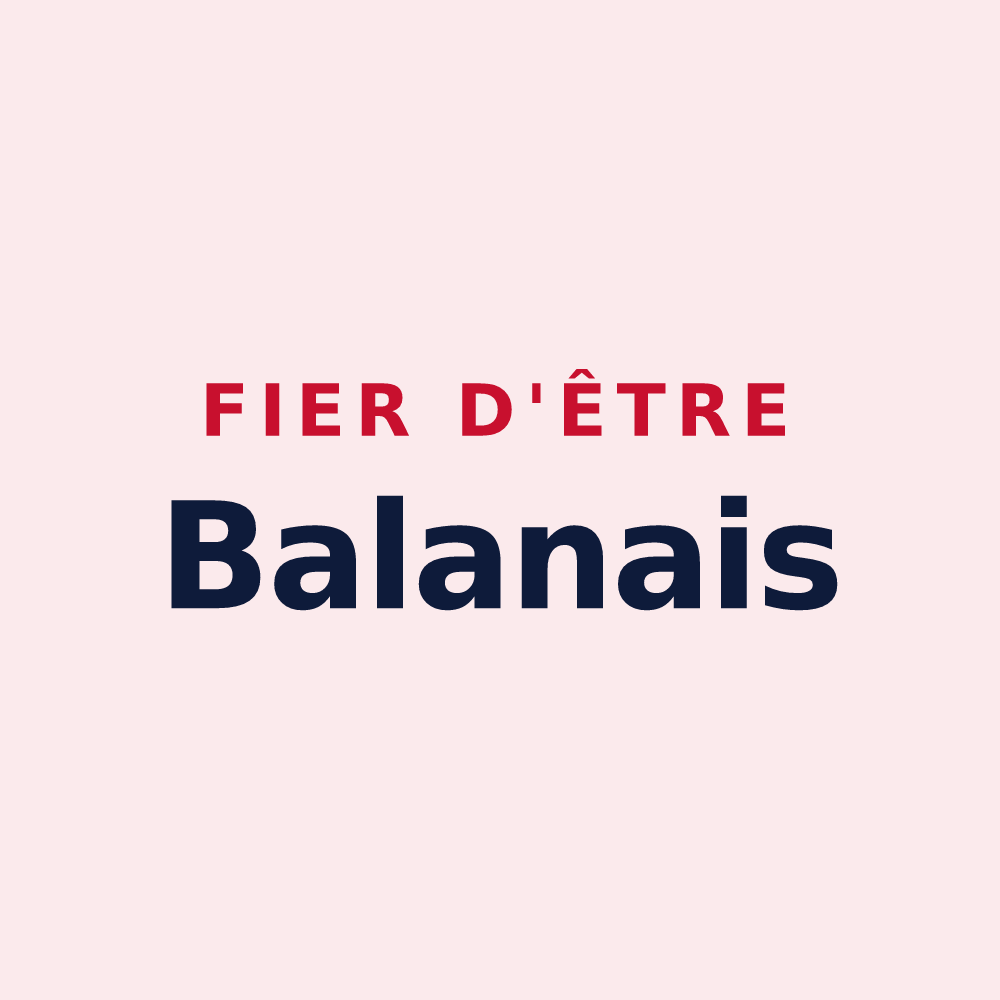 Magnet « Fier d'être Balanais » — design pour Balan