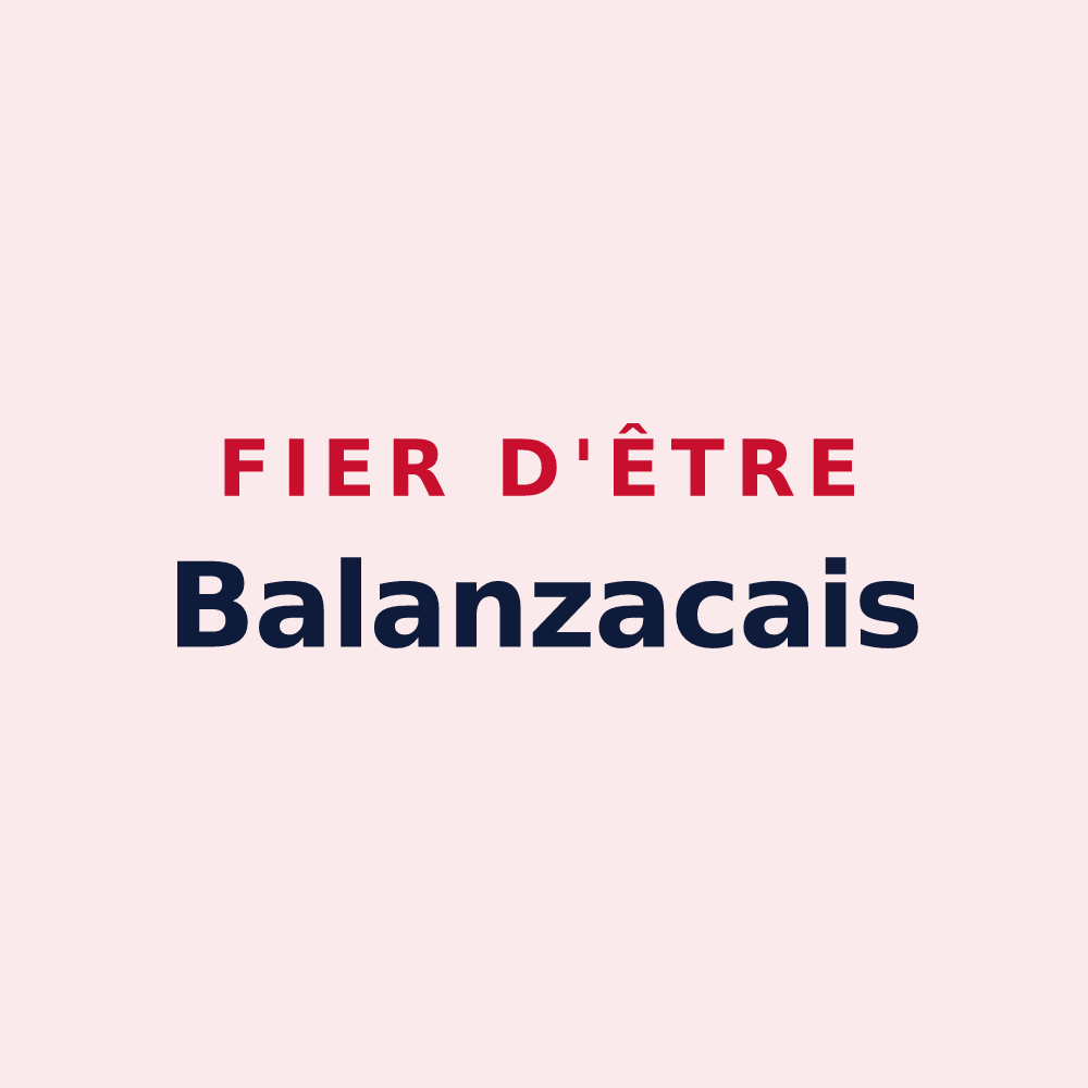 Magnet « Fier d'être Balanzacais » — design pour Balanzac