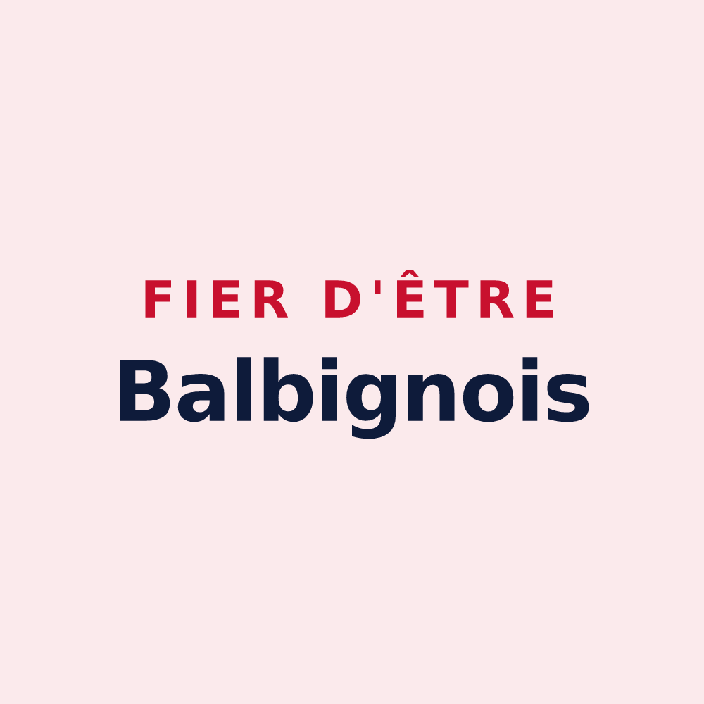 Magnet « Fier d'être Balbignois » — design pour Balbigny