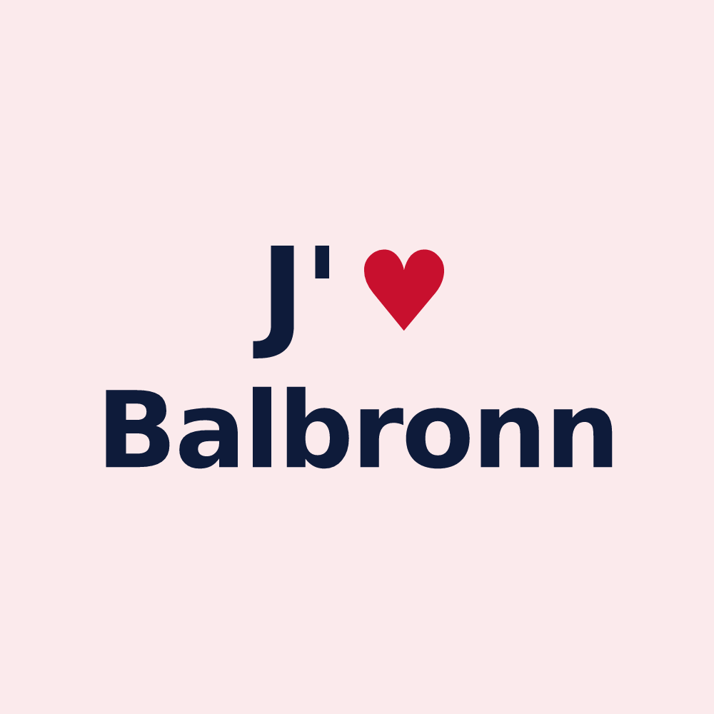 Magnet personnalisé Balbronn — design J'aime Balbronn