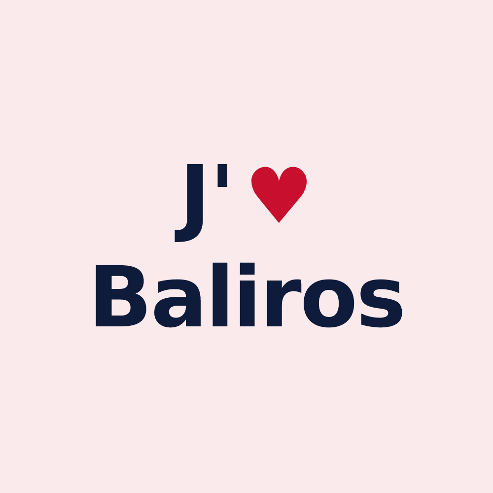 Magnet personnalisé Baliros — design J'aime Baliros