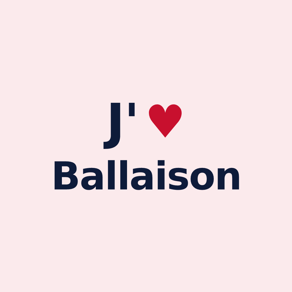 Magnet personnalisé Ballaison — design J'aime Ballaison