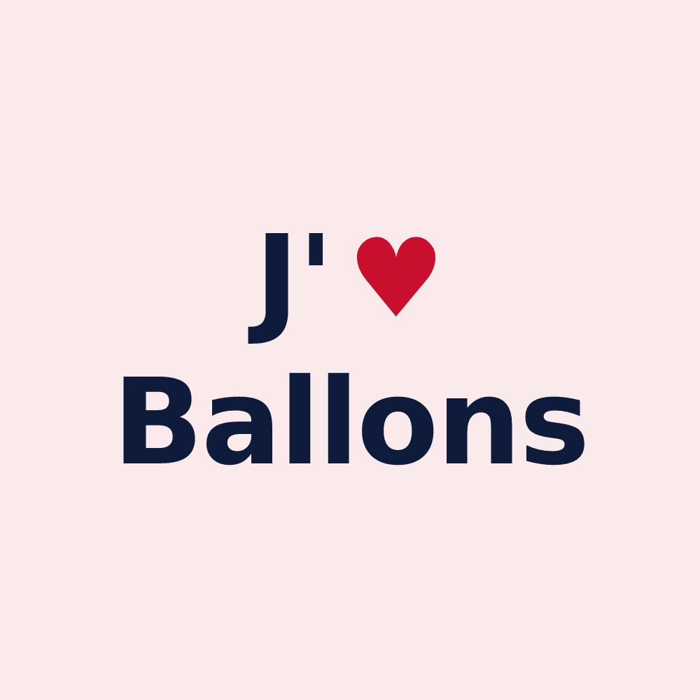 Magnet personnalisé Ballons — design J'aime Ballons