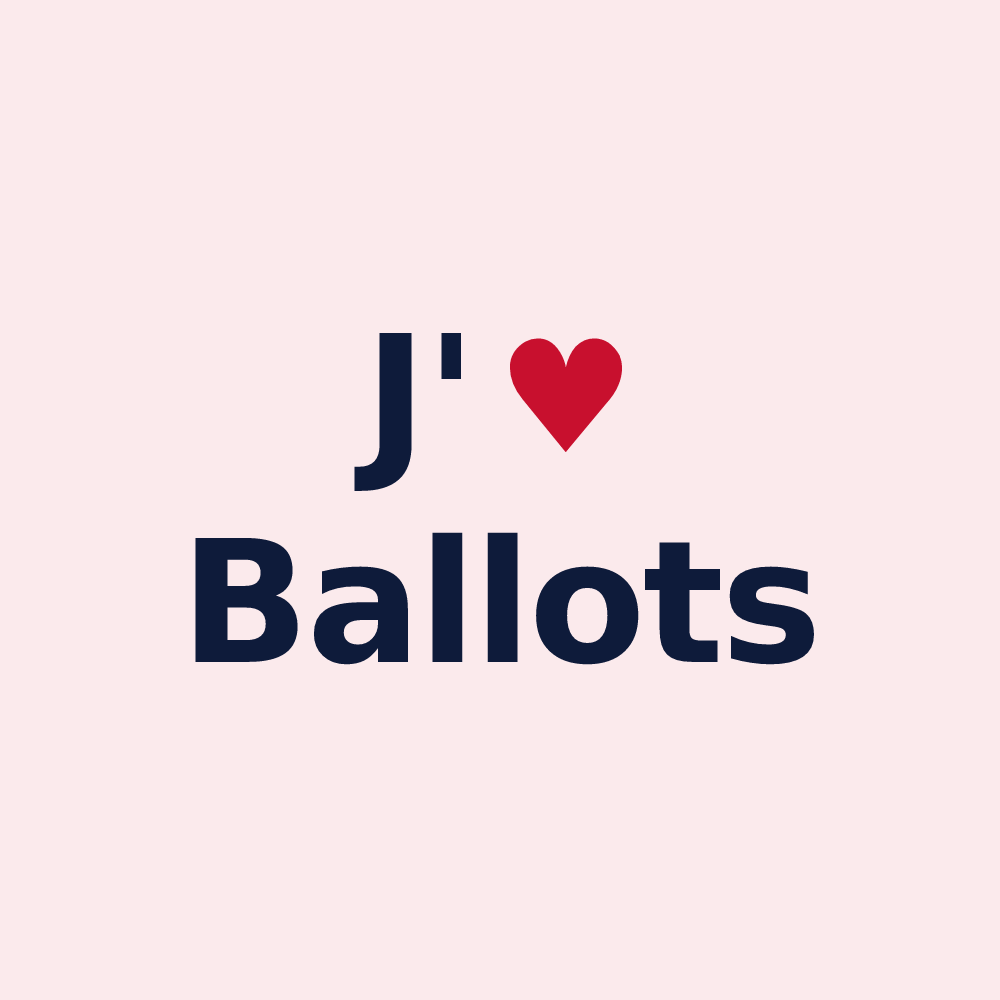 Magnet personnalisé Ballots — design J'aime Ballots
