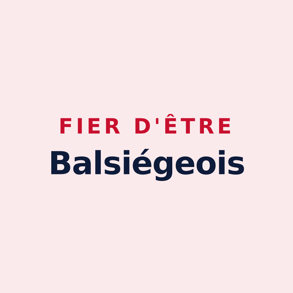 Magnet « Fier d'être Balsiégeois » — design pour Balsièges
