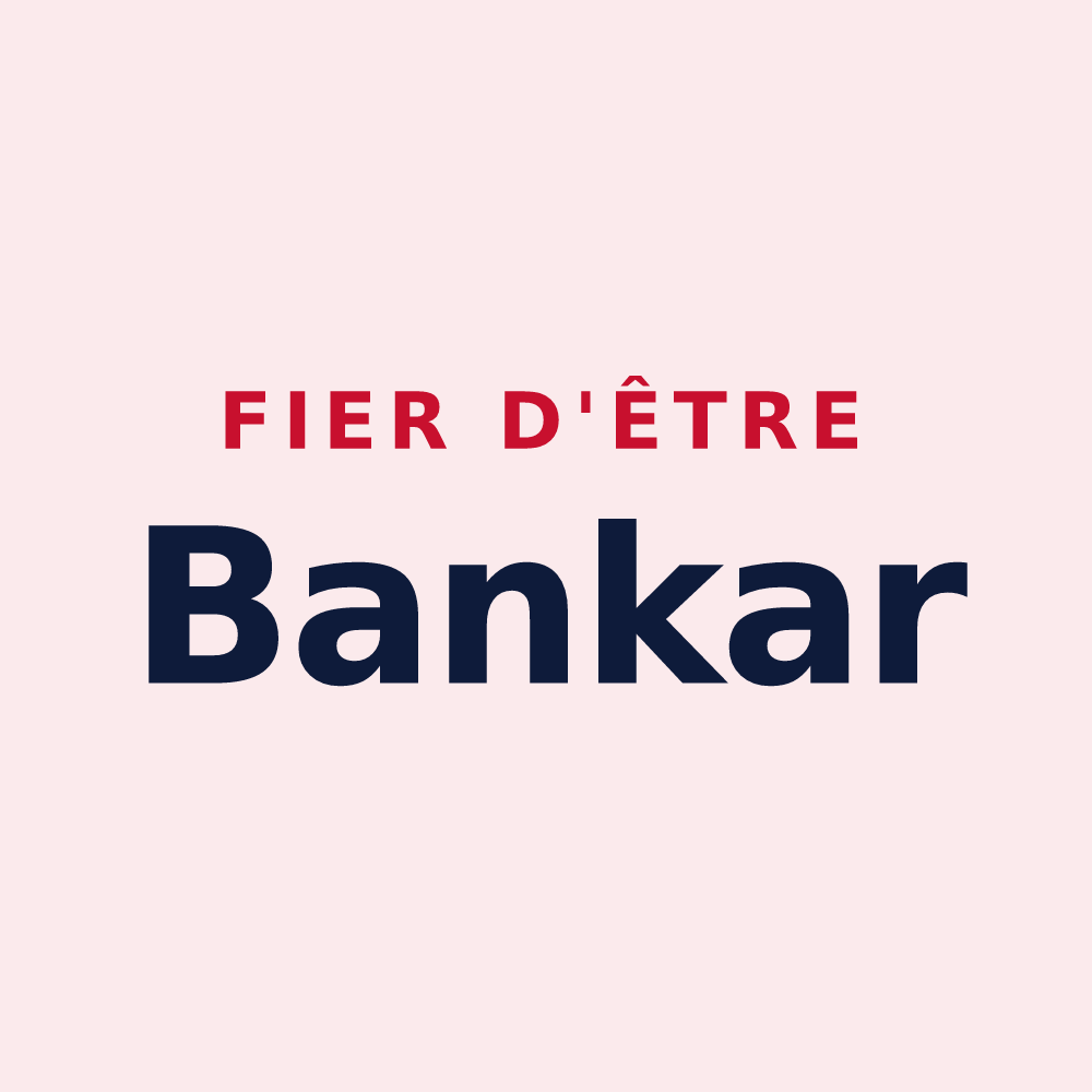 Magnet « Fier d'être Bankar » — design pour Banca