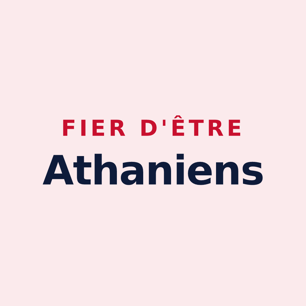 Magnet « Fier d'être Athaniens » — design pour Baneins
