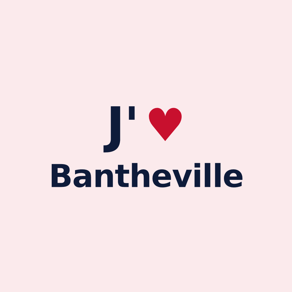 Magnet personnalisé Bantheville — design J'aime Bantheville