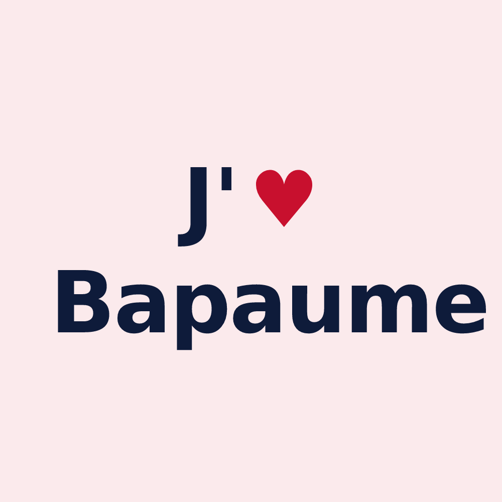 Magnet personnalisé Bapaume — design J'aime Bapaume