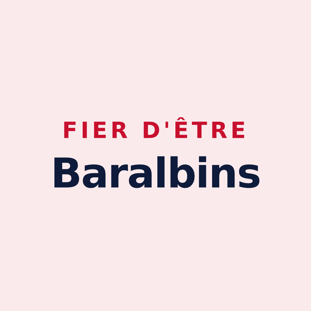 Magnet « Fier d'être Baralbins » — design pour Bar-sur-Aube