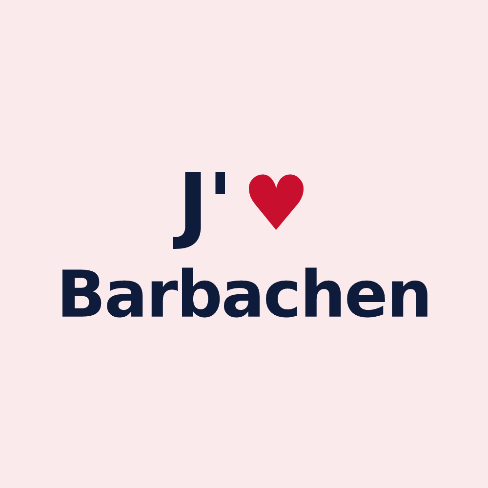 Magnet personnalisé Barbachen — design J'aime Barbachen