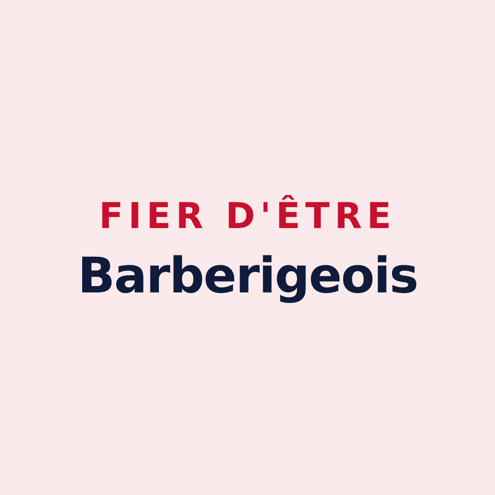 Magnet « Fier d'être Barberigeois » — design pour Barbery