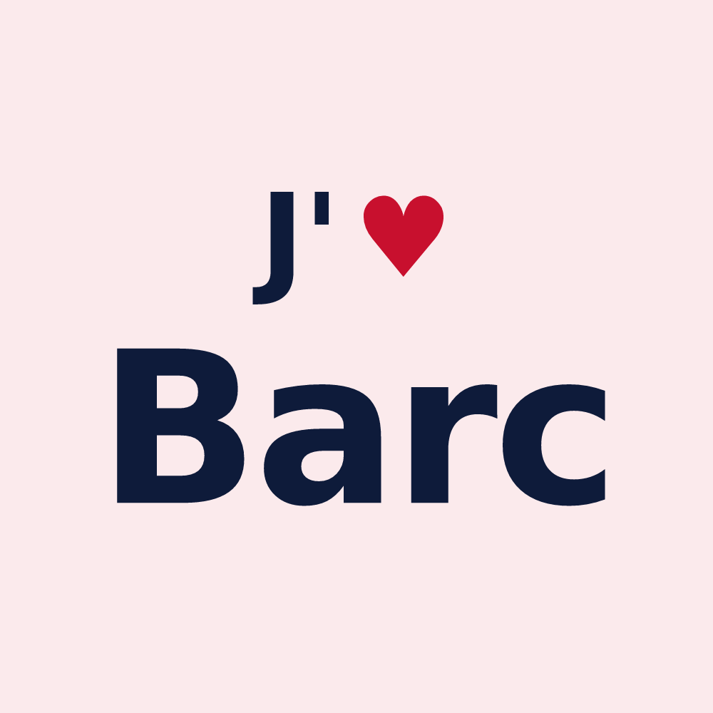 Magnet personnalisé Barc — design J'aime Barc