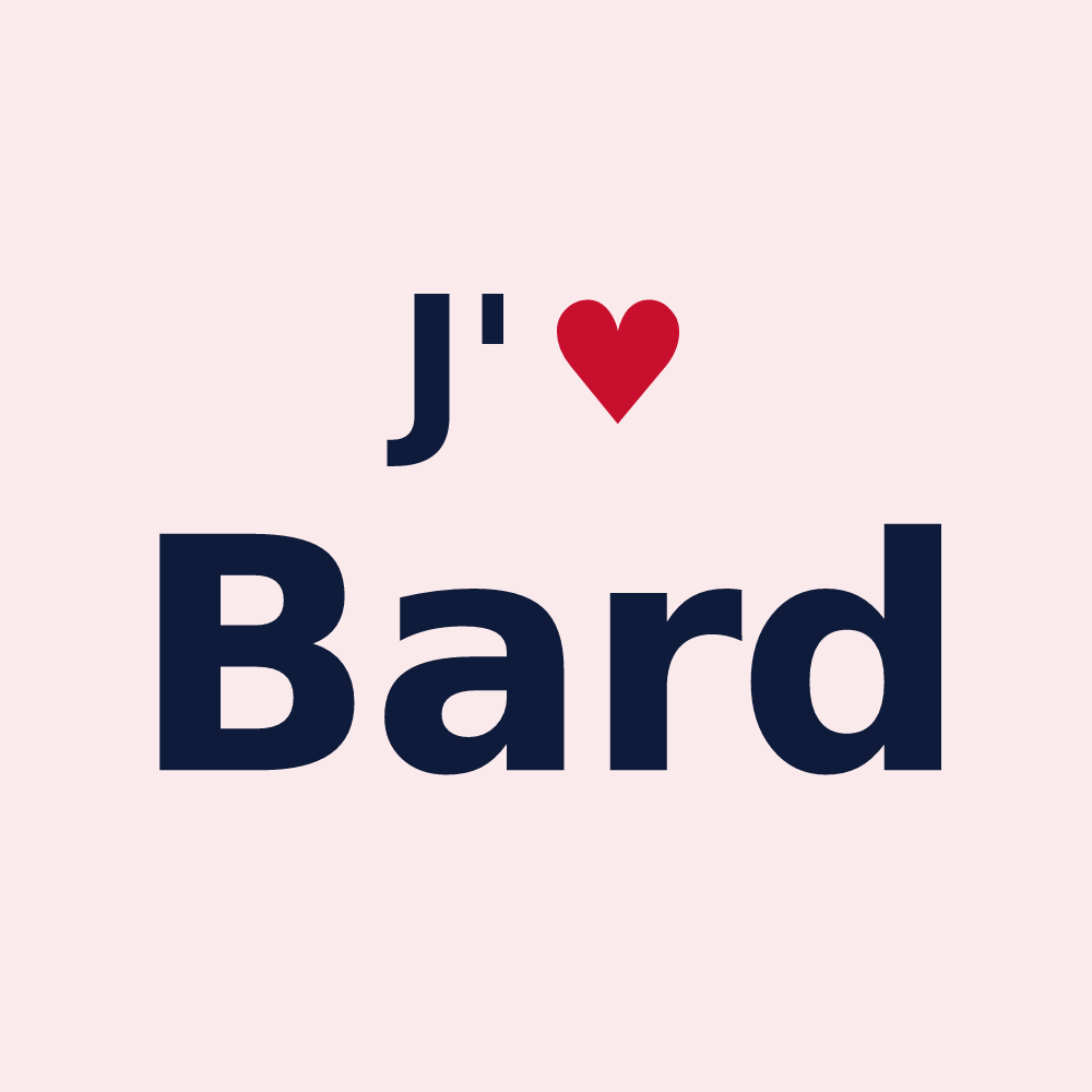 Magnet personnalisé Bard — design J'aime Bard