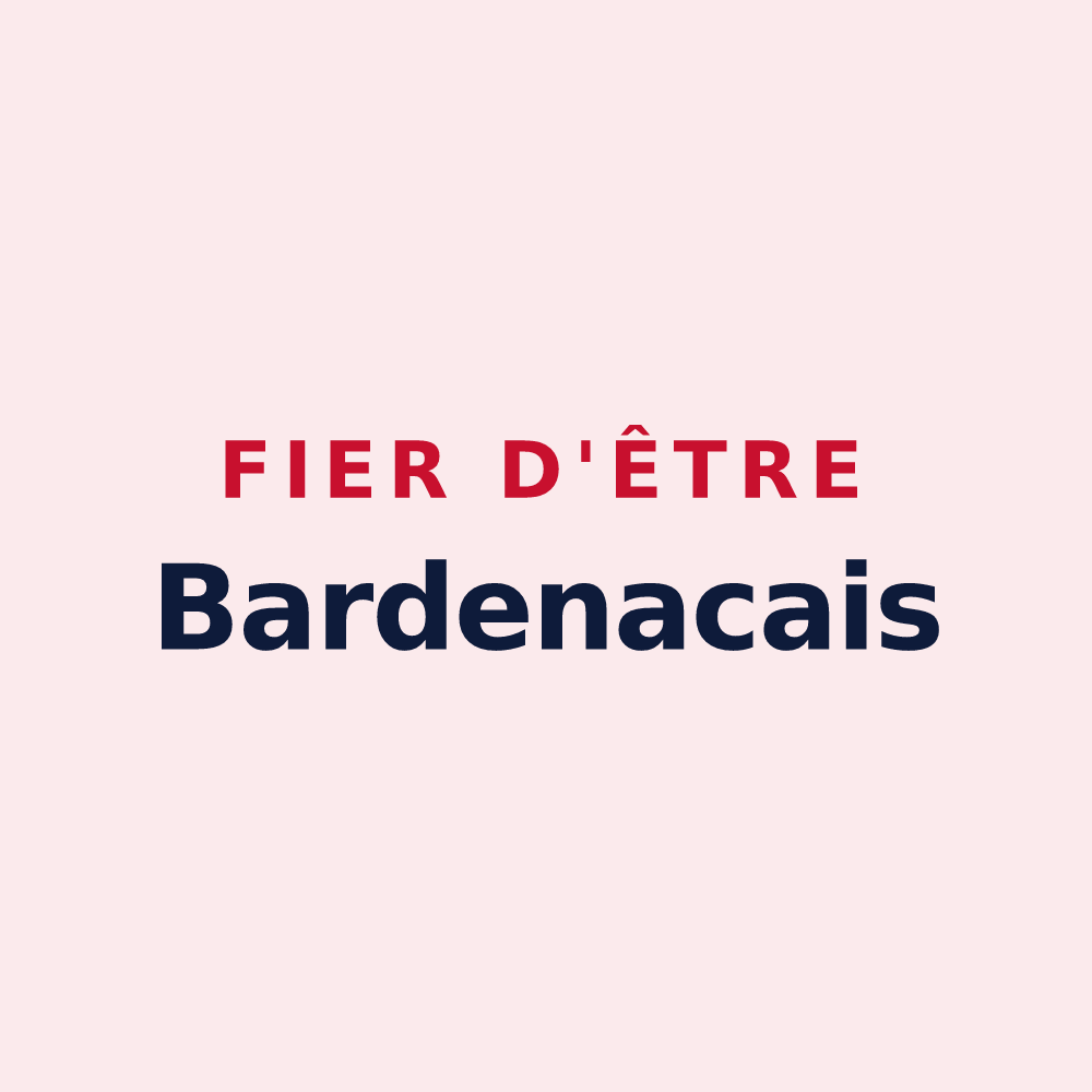 Magnet « Fier d'être Bardenacais » — design pour Bardenac