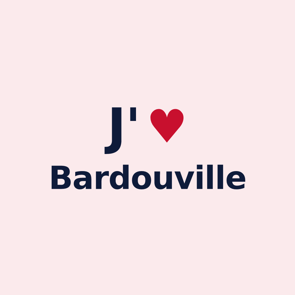 Magnet personnalisé Bardouville — design J'aime Bardouville