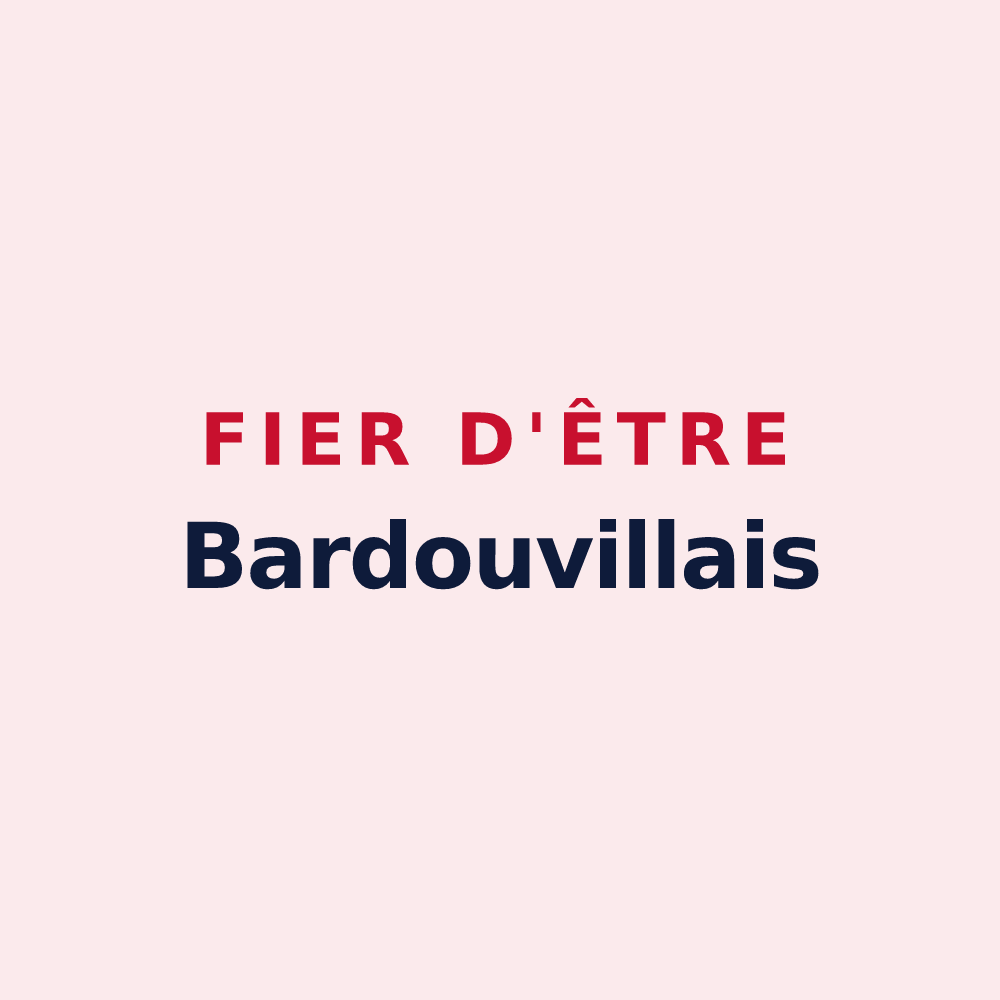 Magnet « Fier d'être Bardouvillais » — design pour Bardouville