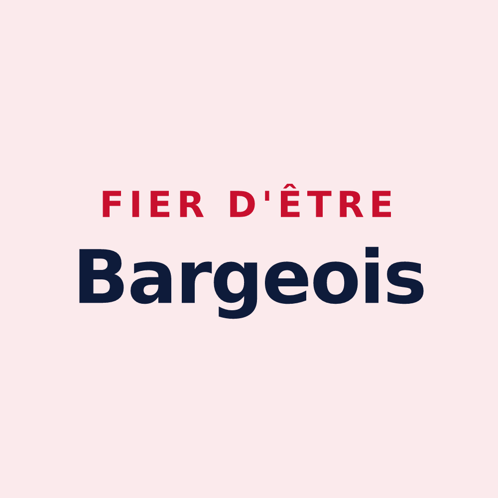 Magnet « Fier d'être Bargeois » — design pour Barges