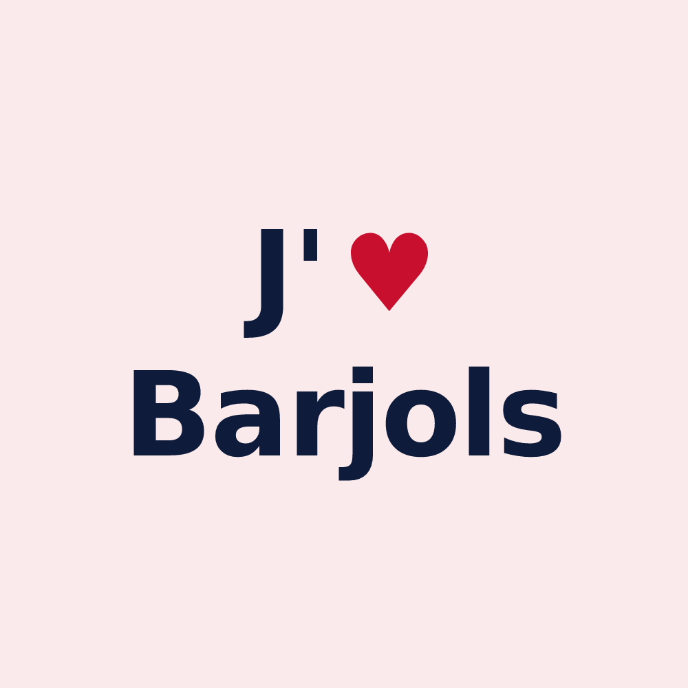 Magnet personnalisé Barjols — design J'aime Barjols