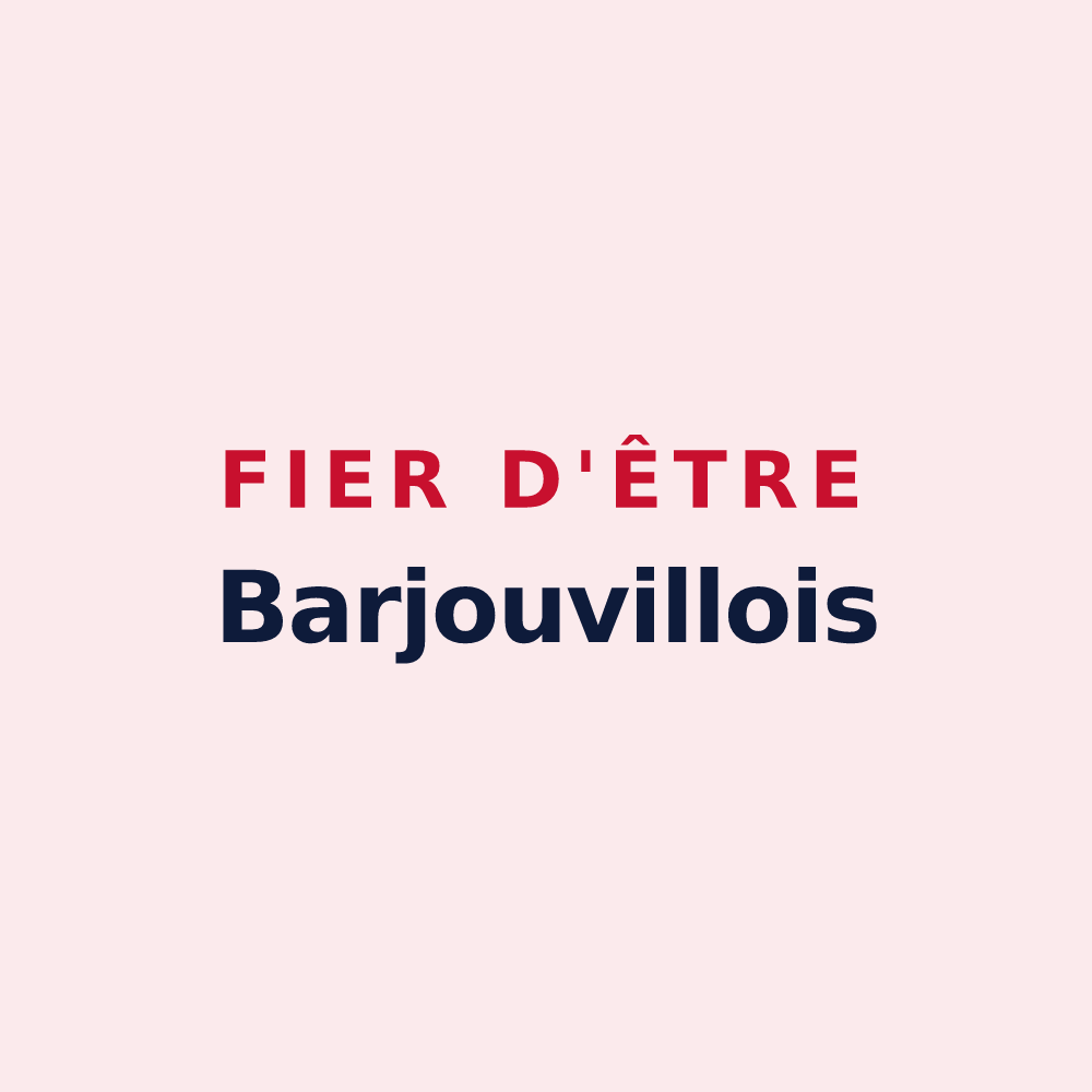 Magnet « Fier d'être Barjouvillois » — design pour Barjouville