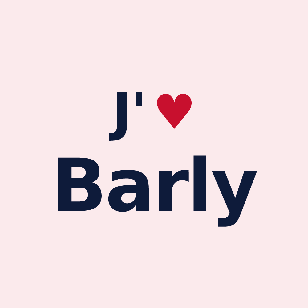 Magnet personnalisé Barly — design J'aime Barly
