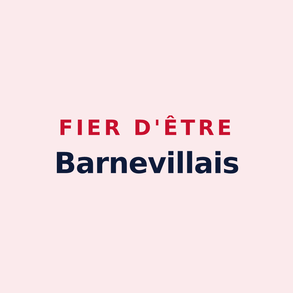 Magnet « Fier d'être Barnevillais » — design pour Barneville-Carteret