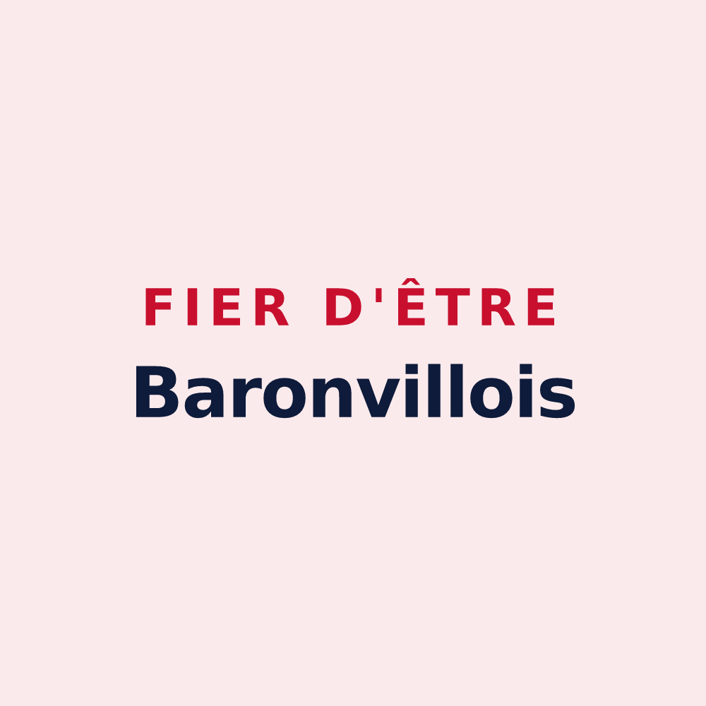 Magnet « Fier d'être Baronvillois » — design pour Baronville