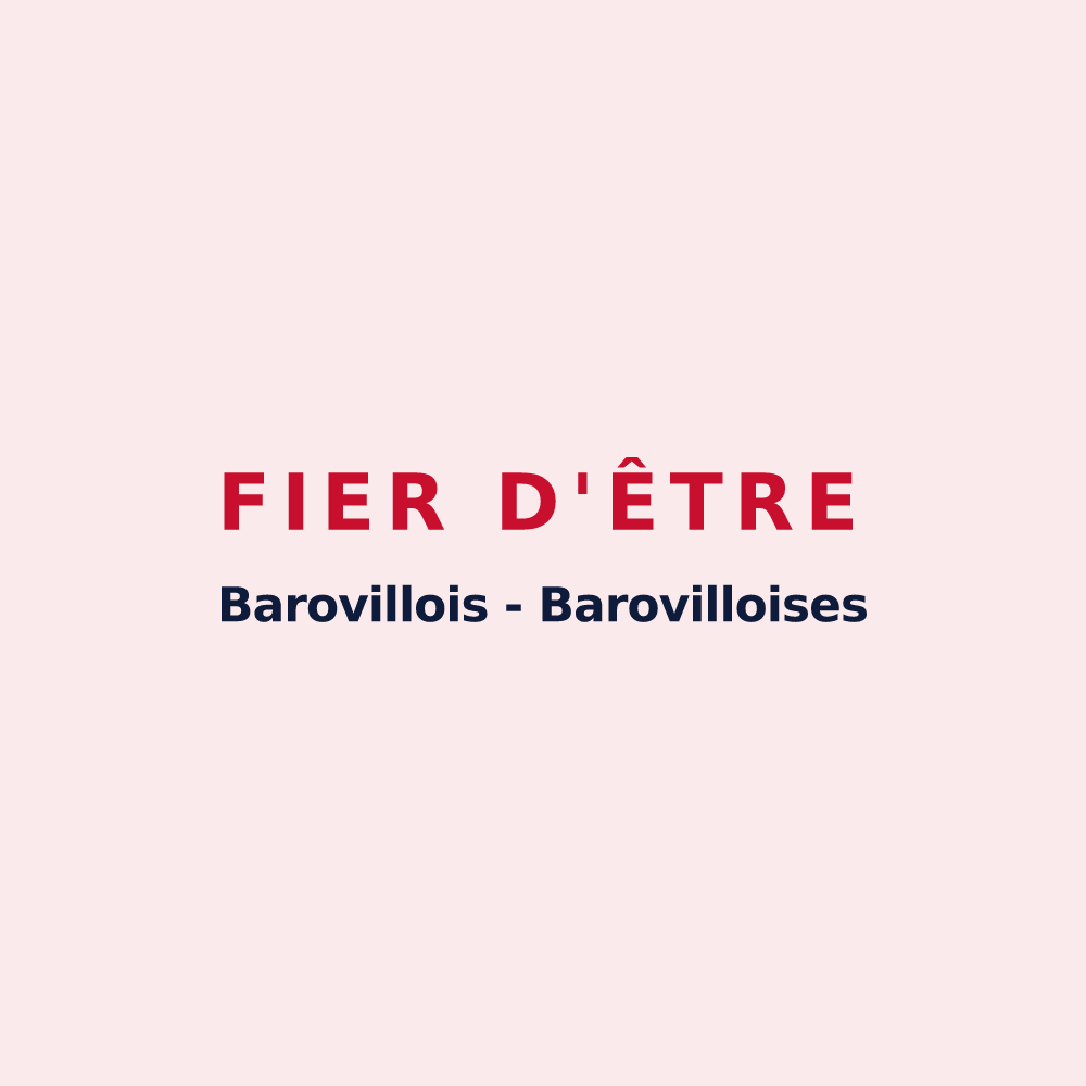 Magnet « Fier d'être Barovillois - Barovilloises » — design pour Baroville
