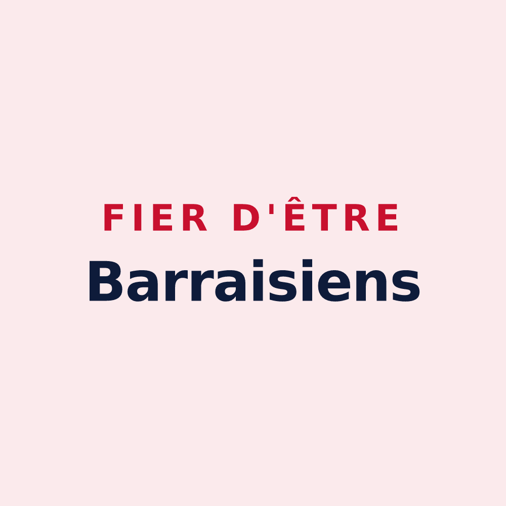 Magnet « Fier d'être Barraisiens » — design pour Barrais-Bussolles