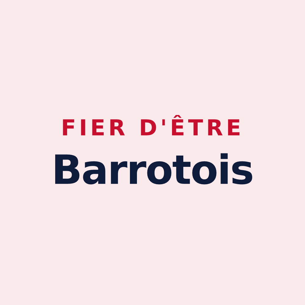 Magnet « Fier d'être Barrotois » — design pour Barro