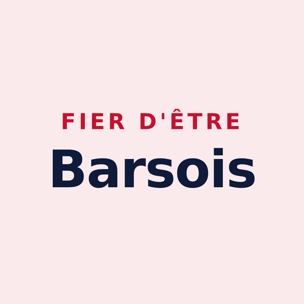 Magnet « Fier d'être Barsois » — design pour Bars