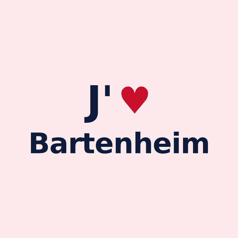 Magnet personnalisé Bartenheim — design J'aime Bartenheim