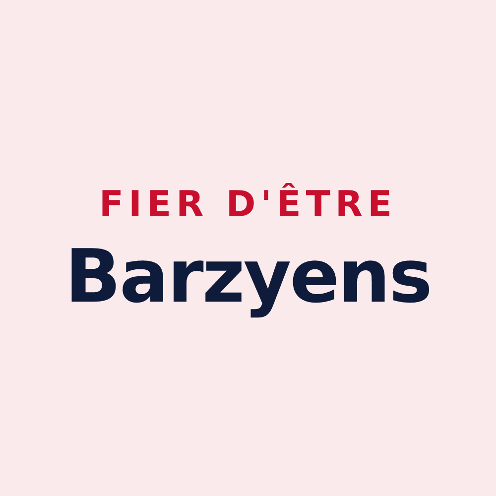 Magnet « Fier d'être Barzyens » — design pour Barzy-en-Thiérache