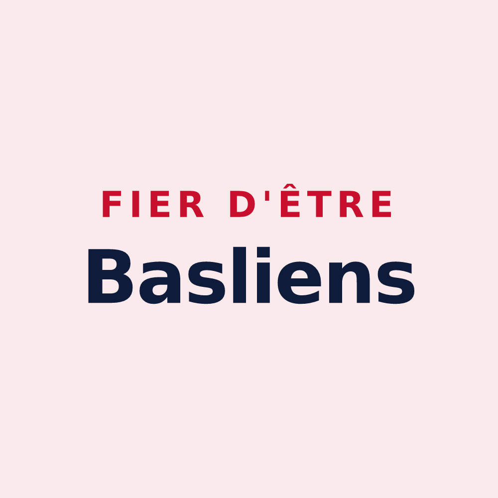 Magnet « Fier d'être Basliens » — design pour Basly