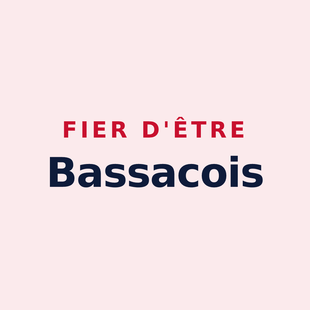 Magnet « Fier d'être Bassacois » — design pour Bassac