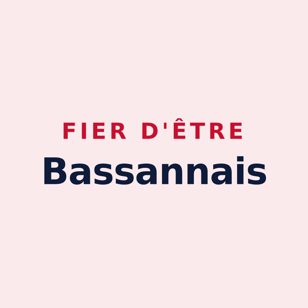 Magnet « Fier d'être Bassannais » — design pour Bassanne