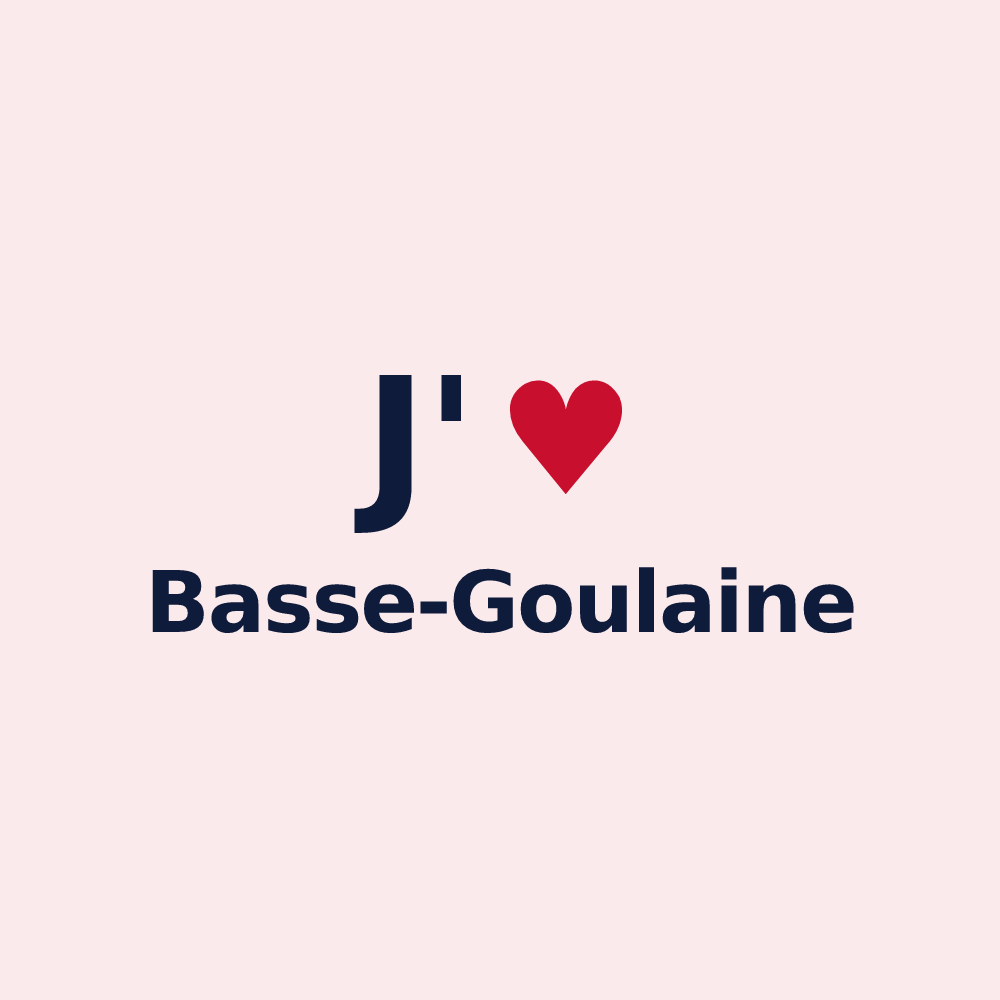 Magnet personnalisé Basse-Goulaine — design J'aime Basse-Goulaine