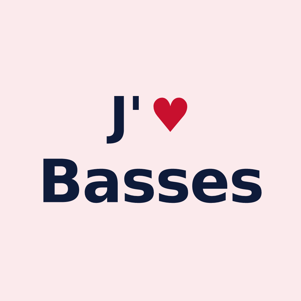 Magnet personnalisé Basses — design J'aime Basses