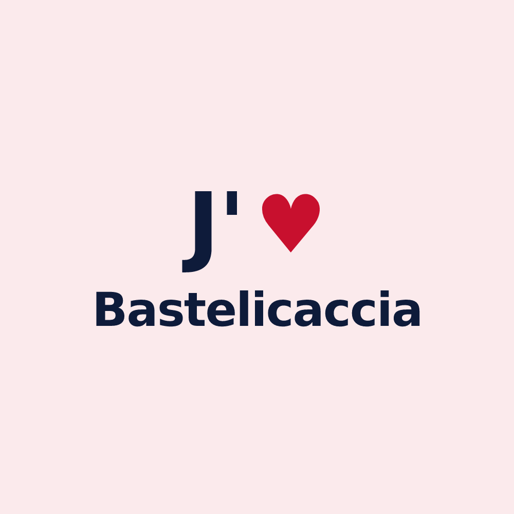 Magnet personnalisé Bastelicaccia — design J'aime Bastelicaccia