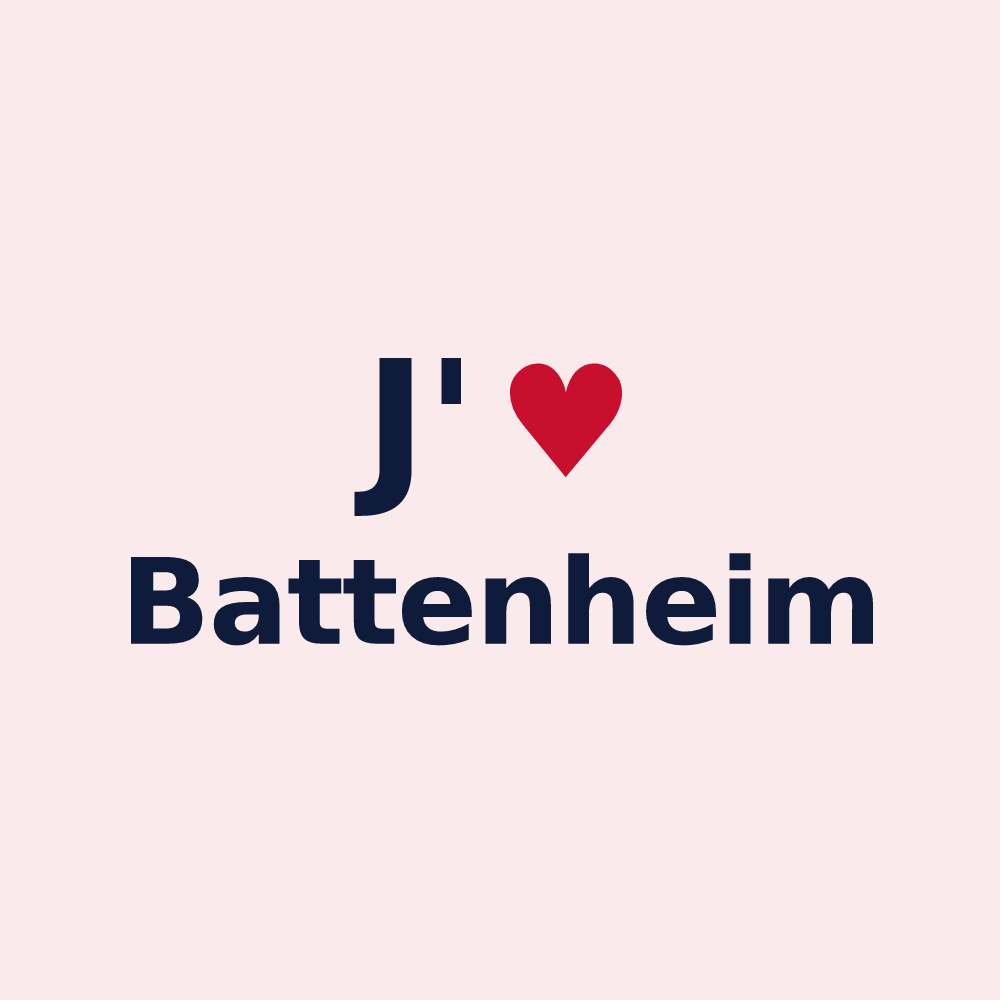 Magnet personnalisé Battenheim — design J'aime Battenheim