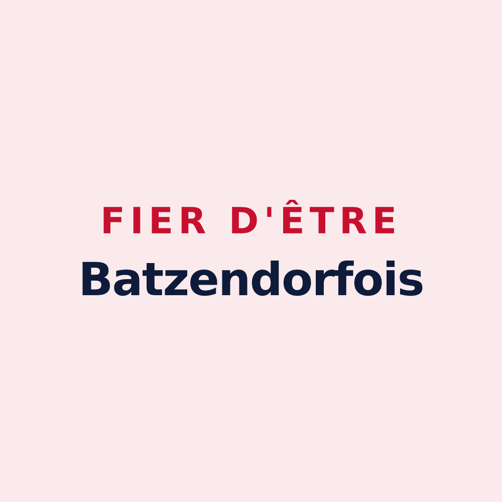 Magnet « Fier d'être Batzendorfois » — design pour Batzendorf