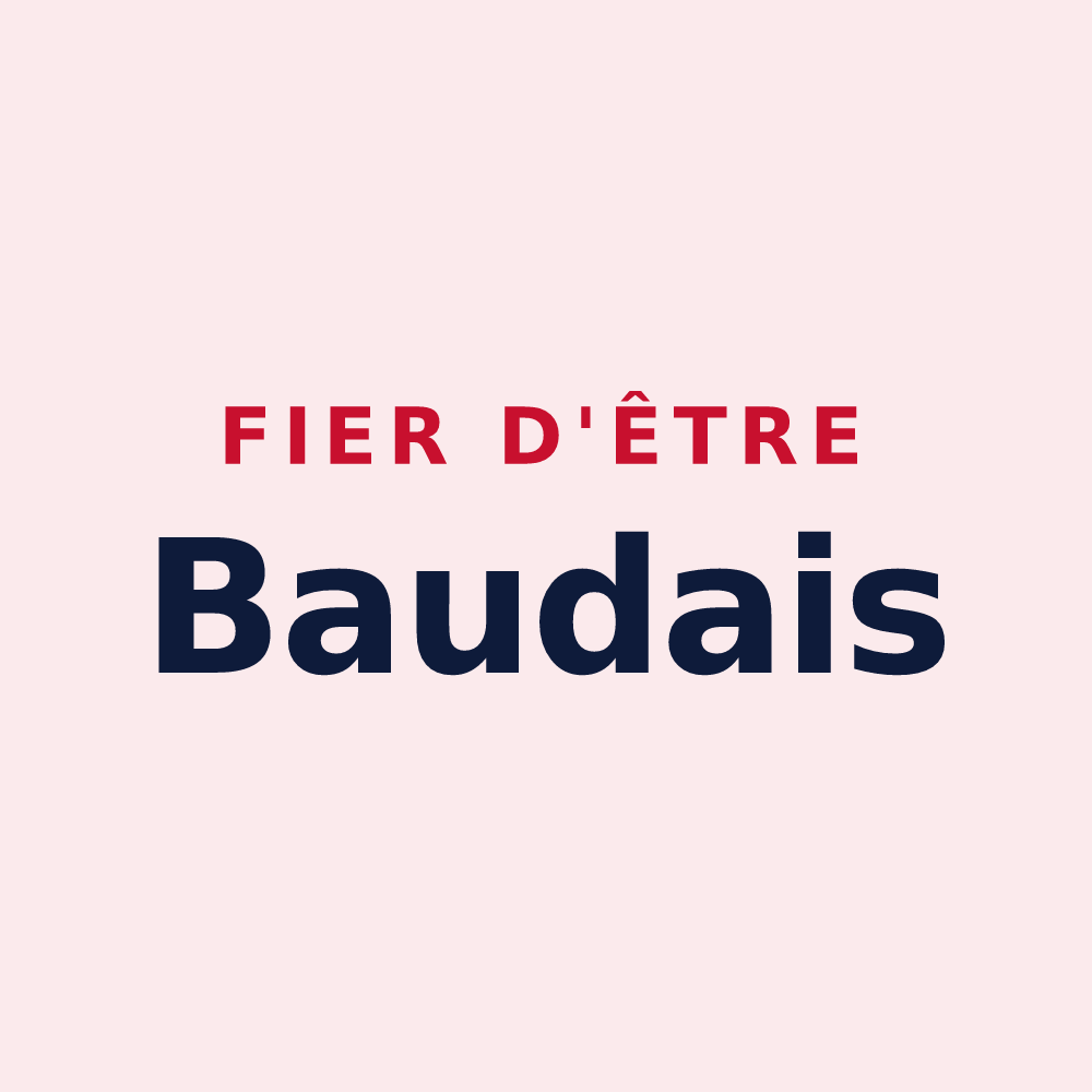 Magnet « Fier d'être Baudais » — design pour Baud