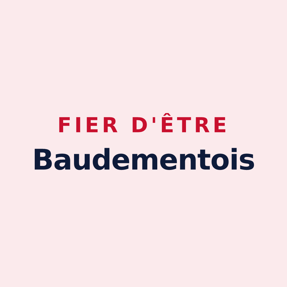 Magnet « Fier d'être Baudementois » — design pour Baudement