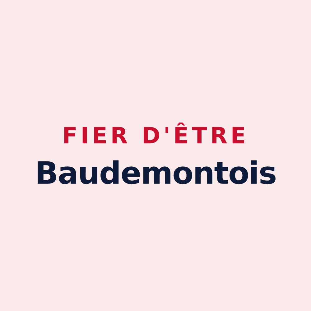 Magnet « Fier d'être Baudemontois » — design pour Baudemont